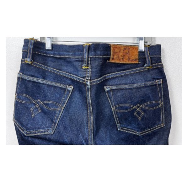 RRL SELVEDGE LOW CUT STRAIGHT LEG JEANS 32 - Picture 4 of 9